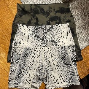 2 pairs of workout shorts